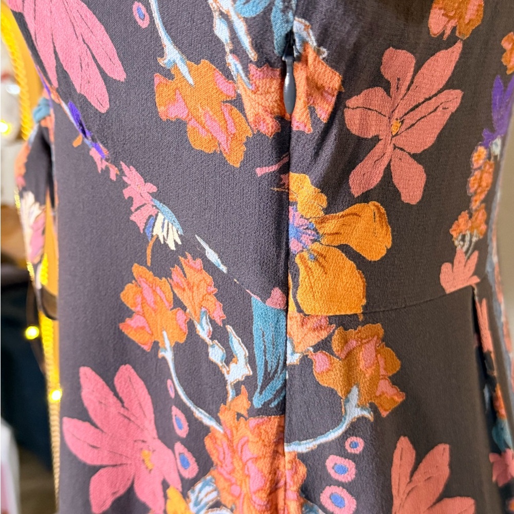 Free People Black Floral Tunic/Dress - Picture 5 of 8